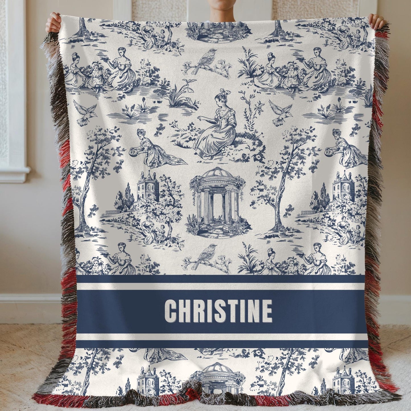 Custom Monogram Rug – Personalized Family Name Carpet, Wedding & Anniversary Gift