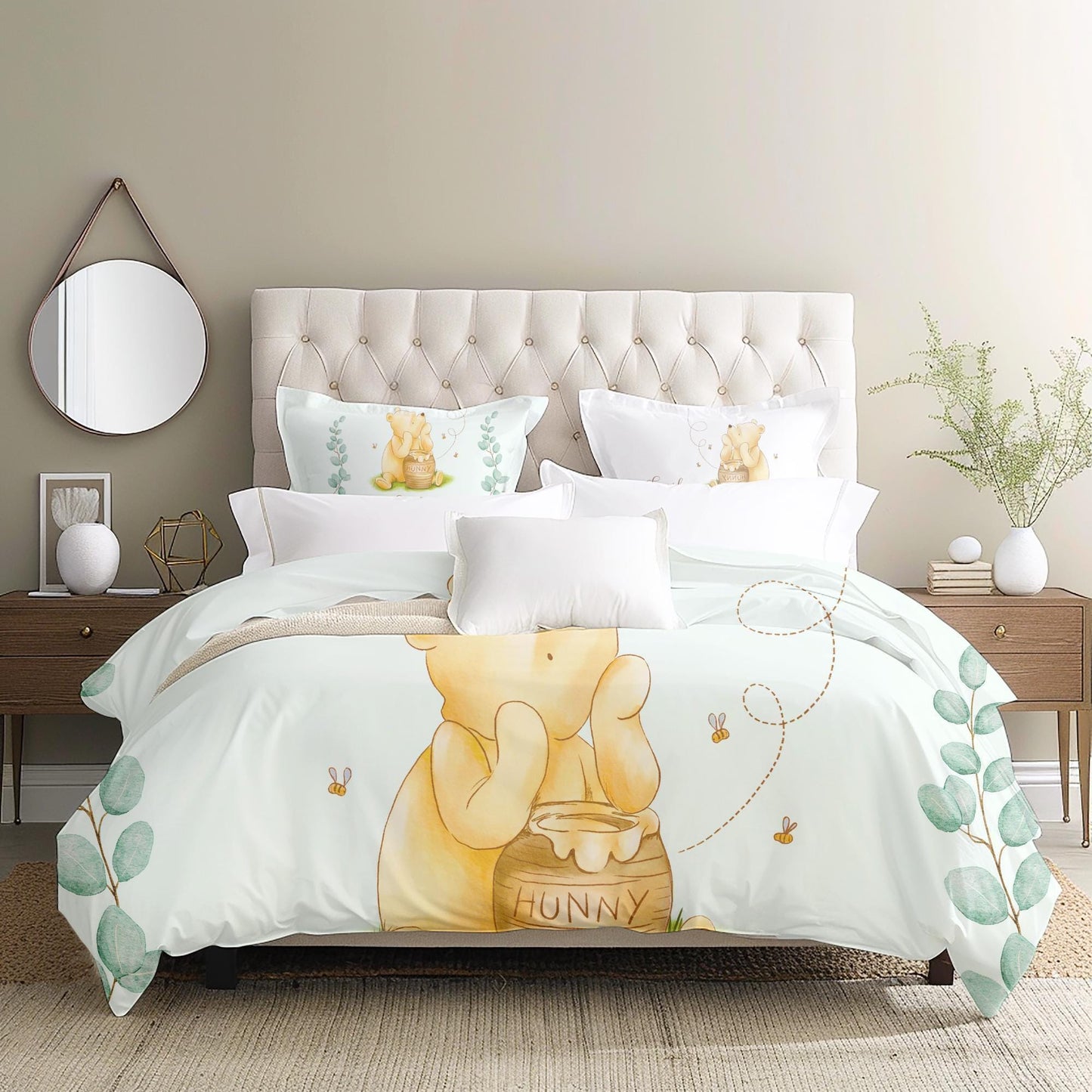 Personalized Winnie the Pooh Bedding Set