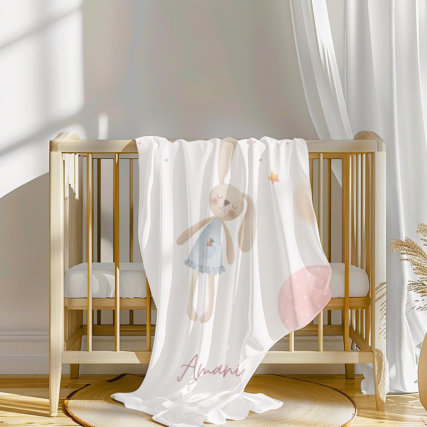 Personalized Bunny Blanket