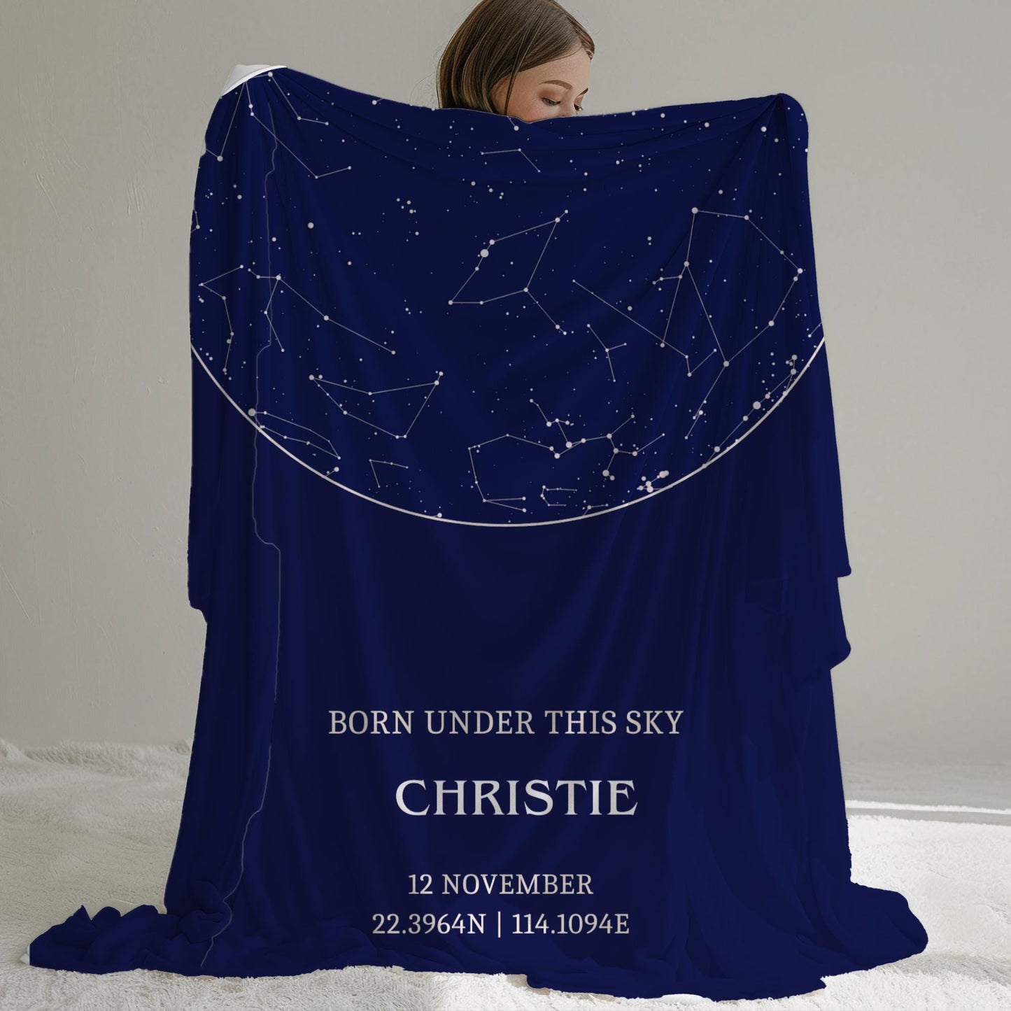 Personalized Constellation Map Blanket
