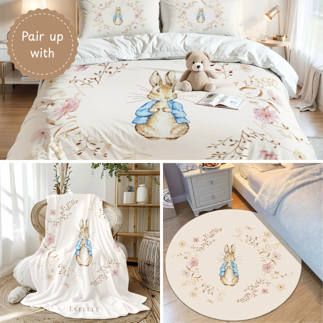 Personalized Peter Rabbit Blanket