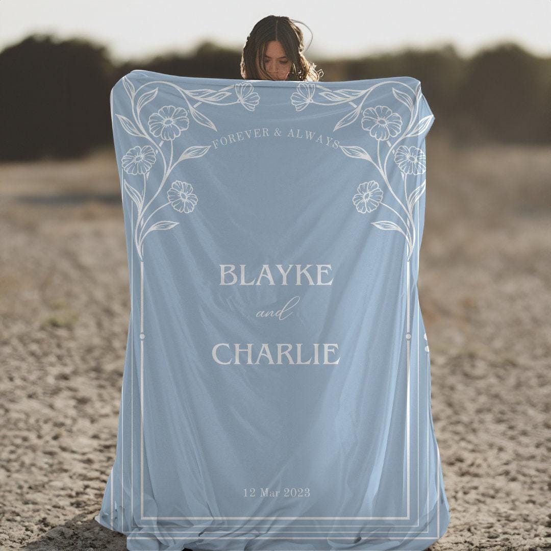 Custom Couple Throw Blanket