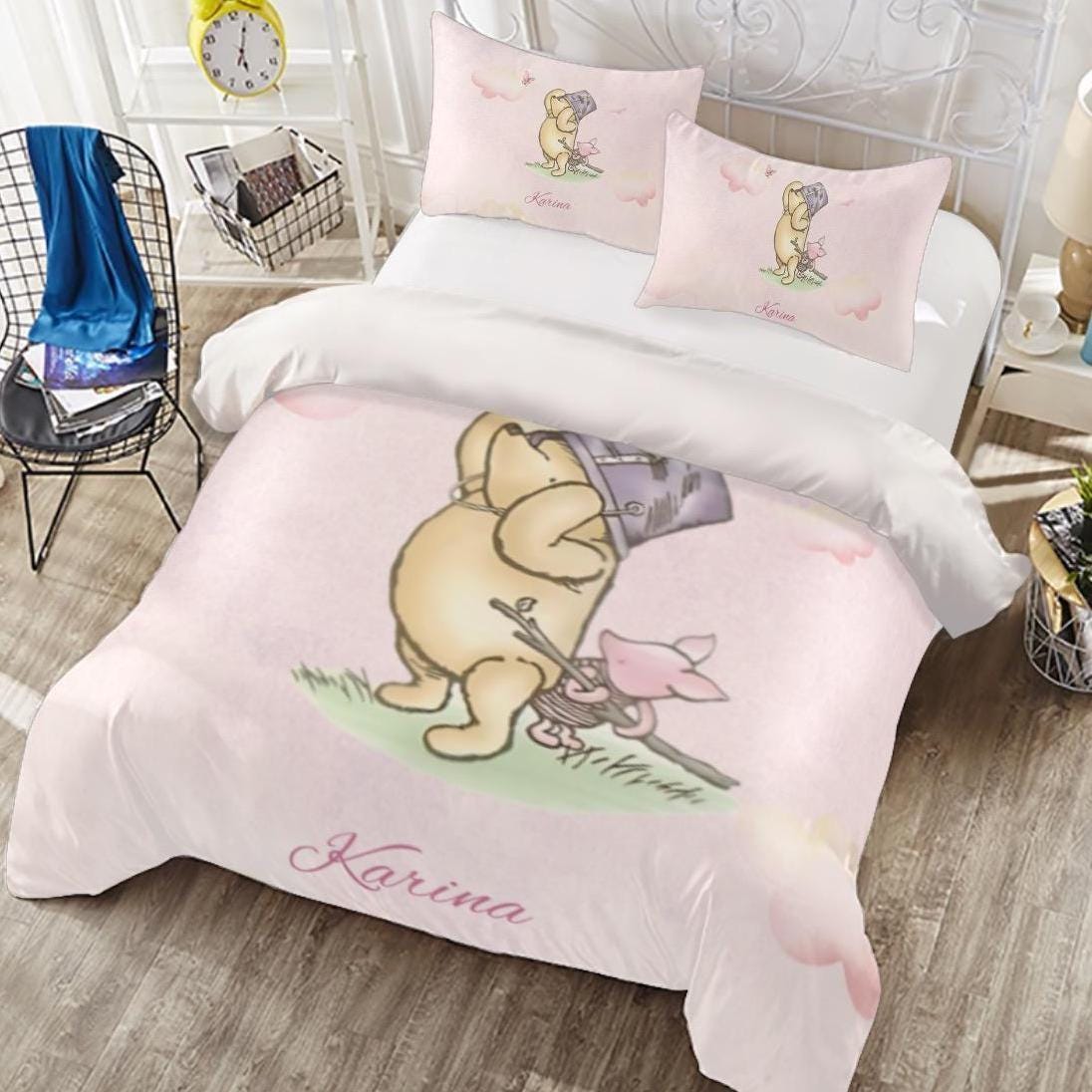 Winnie the Pooh Personalized Duvet Cover Set