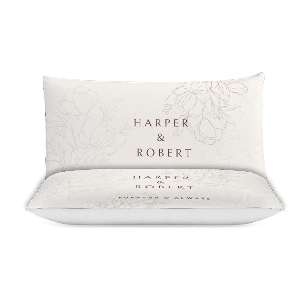 Personalized Duvet Cover Set – Custom Wedding Gift for Couples