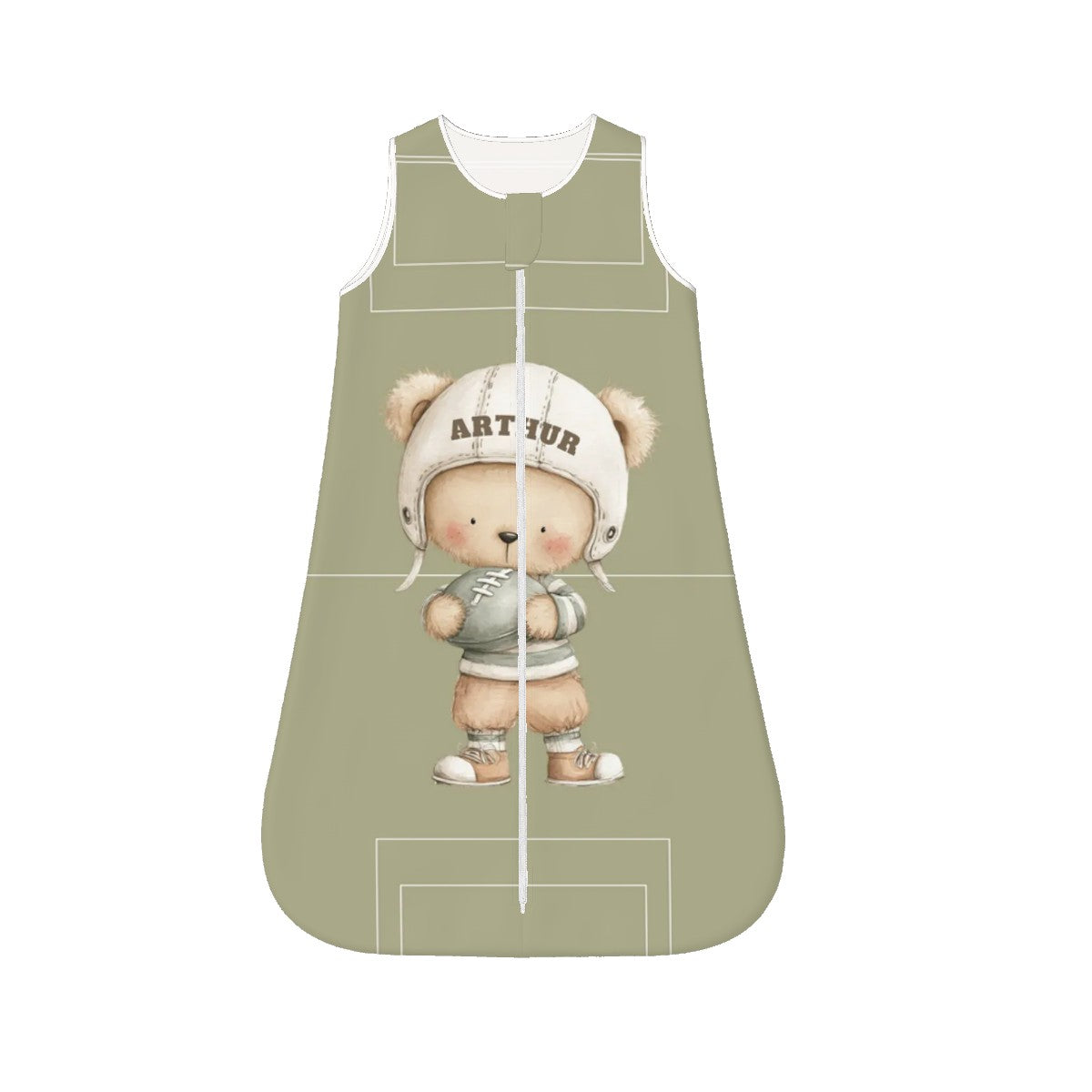 American Football Bear Tripod Table Lamp | Cozy Nursery