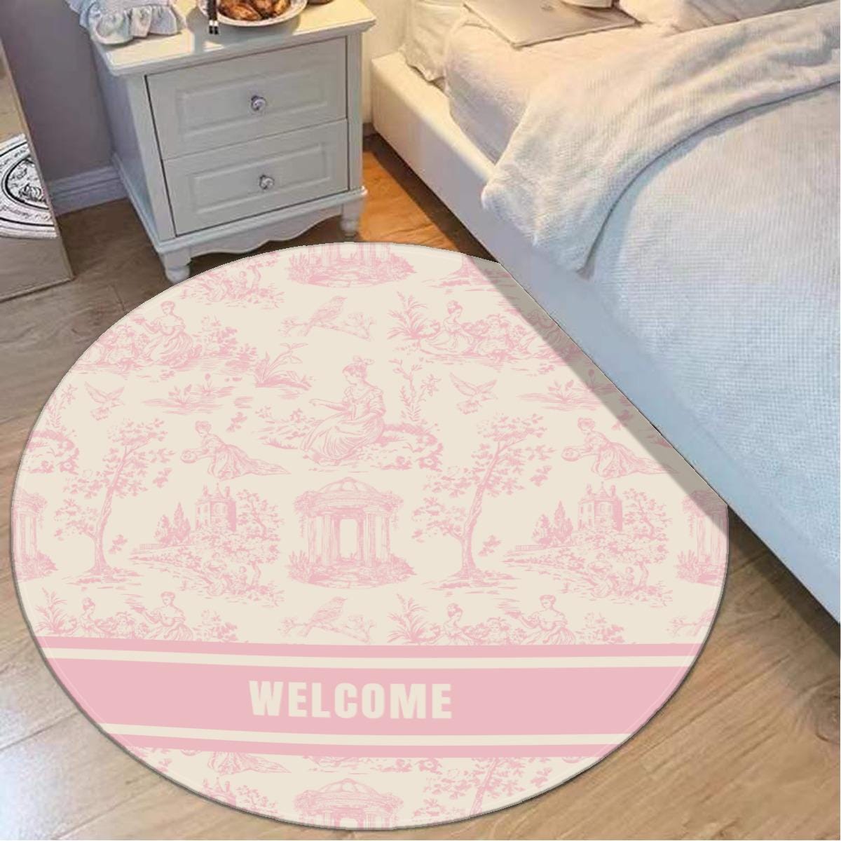 Custom Monogrammed Rug Personalized Family Name Carpet Wedding Anniversary Gift