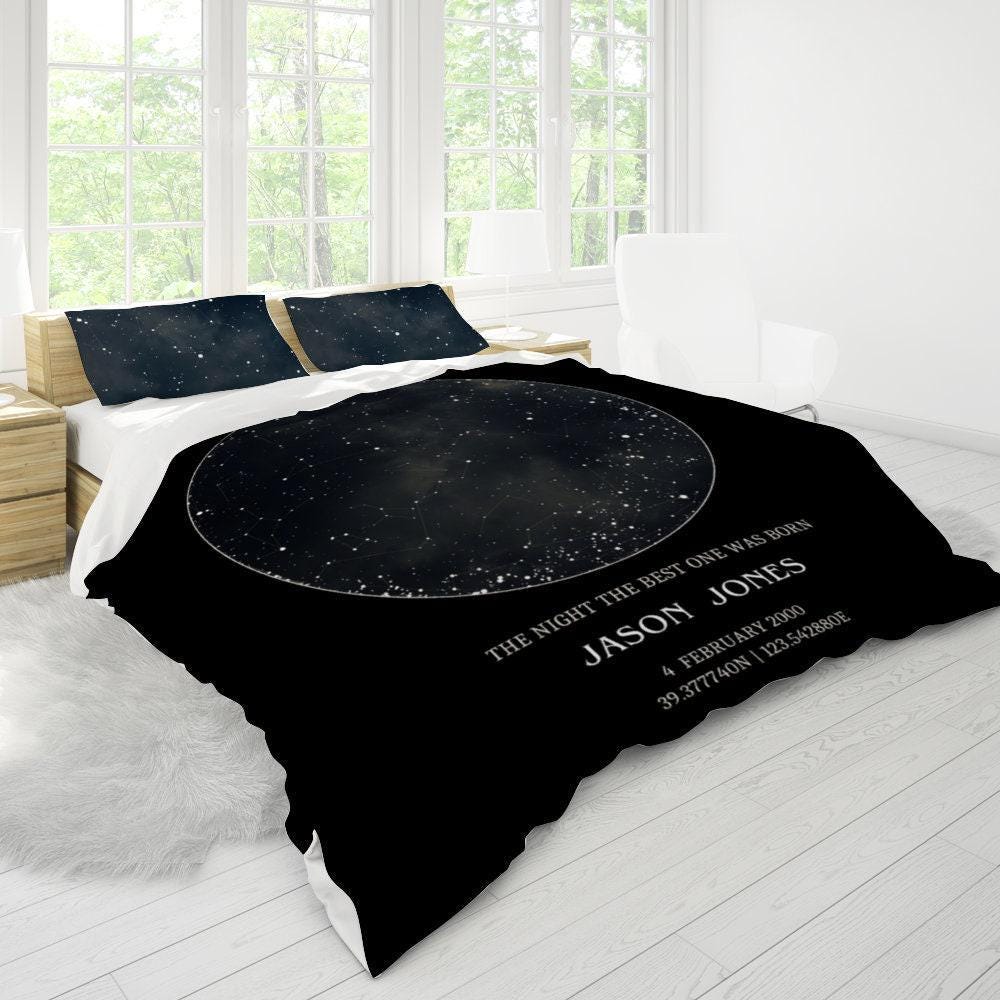 Star Map Personalized Bedding set