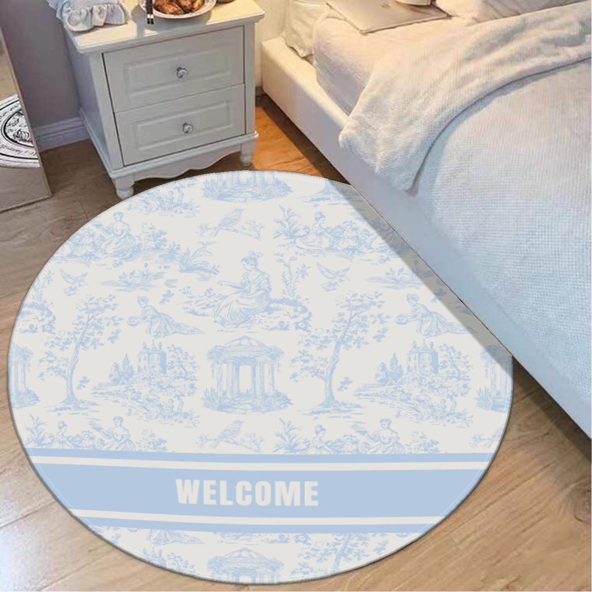 Custom Monogram Rug – Personalized Family Name Carpet, Wedding & Anniversary Gift