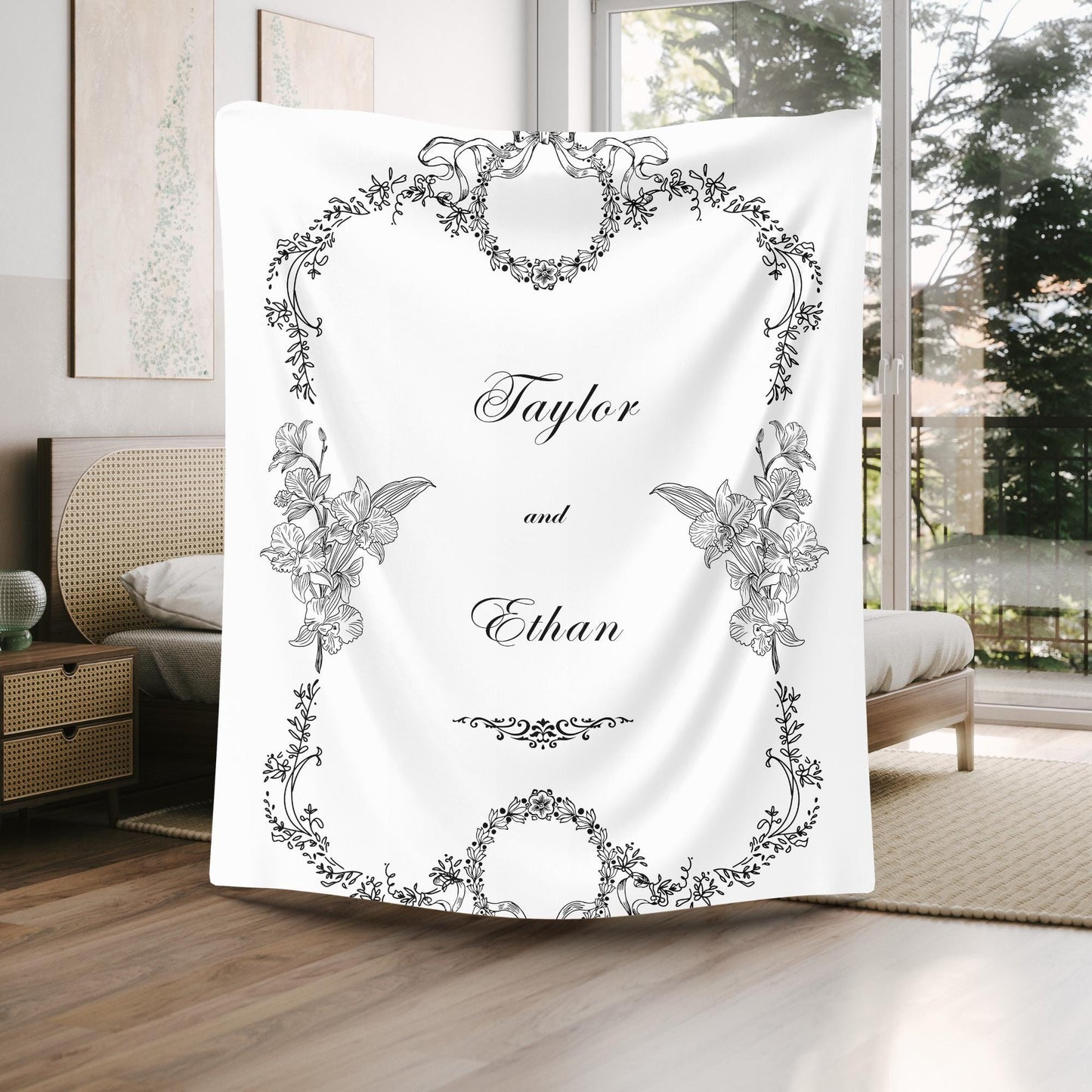 Personalized Duvet Cover Set – Custom Wedding Gift for Couples
