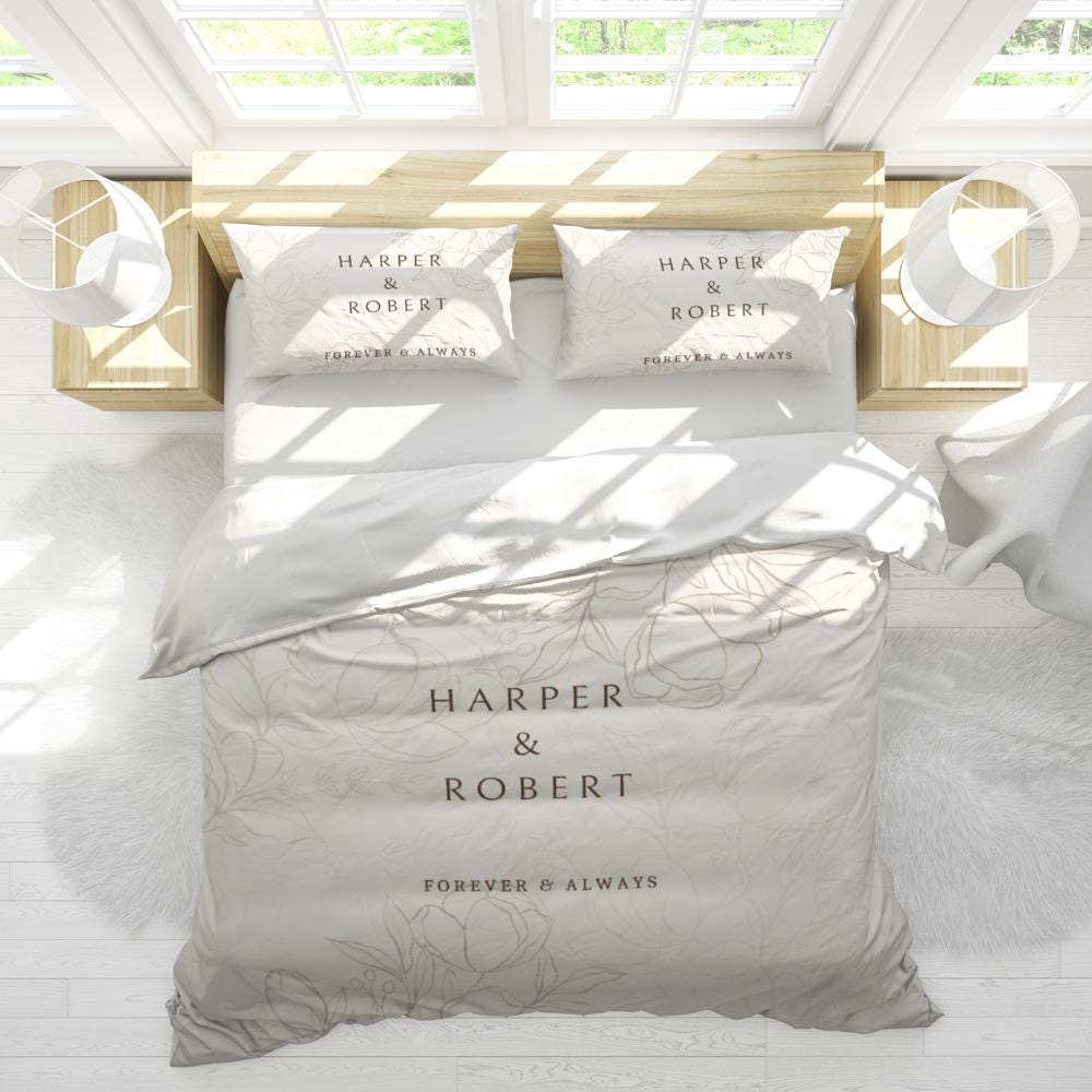 Personalized Couple Rug – Custom Name Wedding, Engagement, or Housewarming Gift Mat