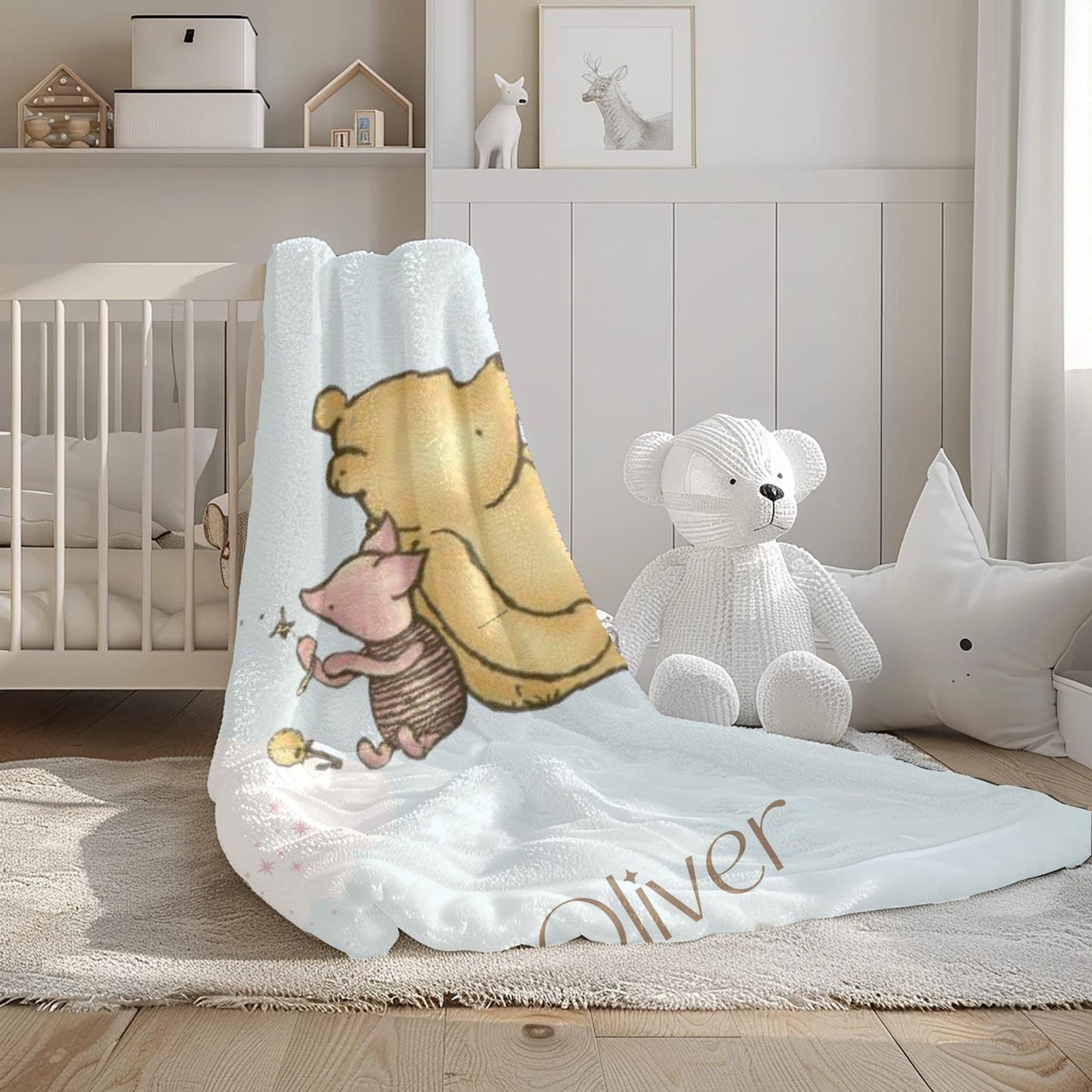 Winnie the Pooh Baby Blanket - Personalized Gift