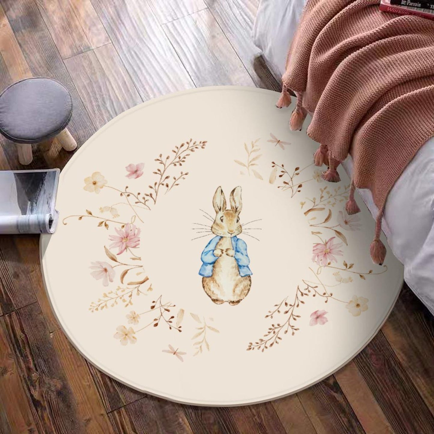 Peter Rabbit Rug, Bunny Decor, Rabbit Rug