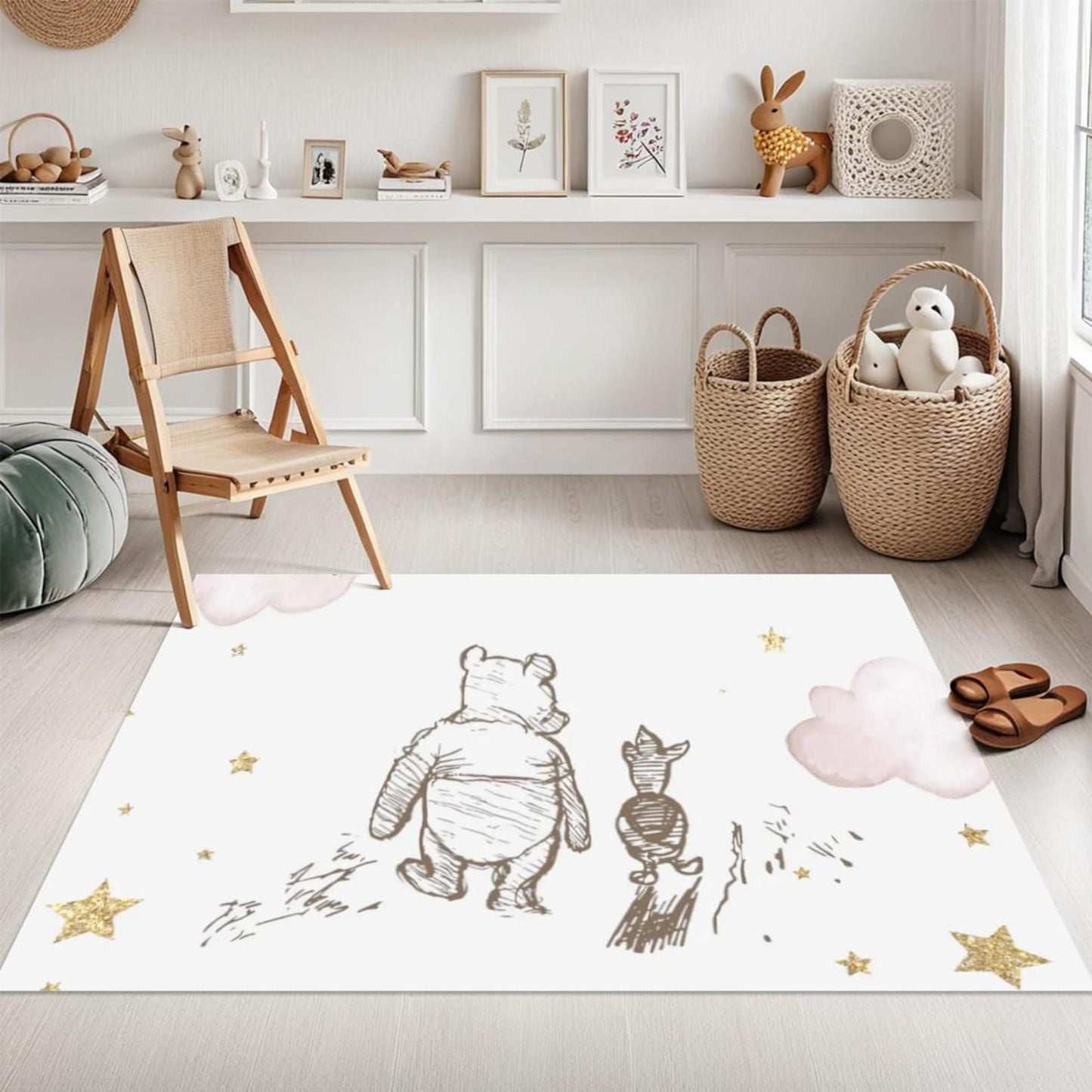 Winnie the Pooh & Piglet Personalized Name Table Lamp
