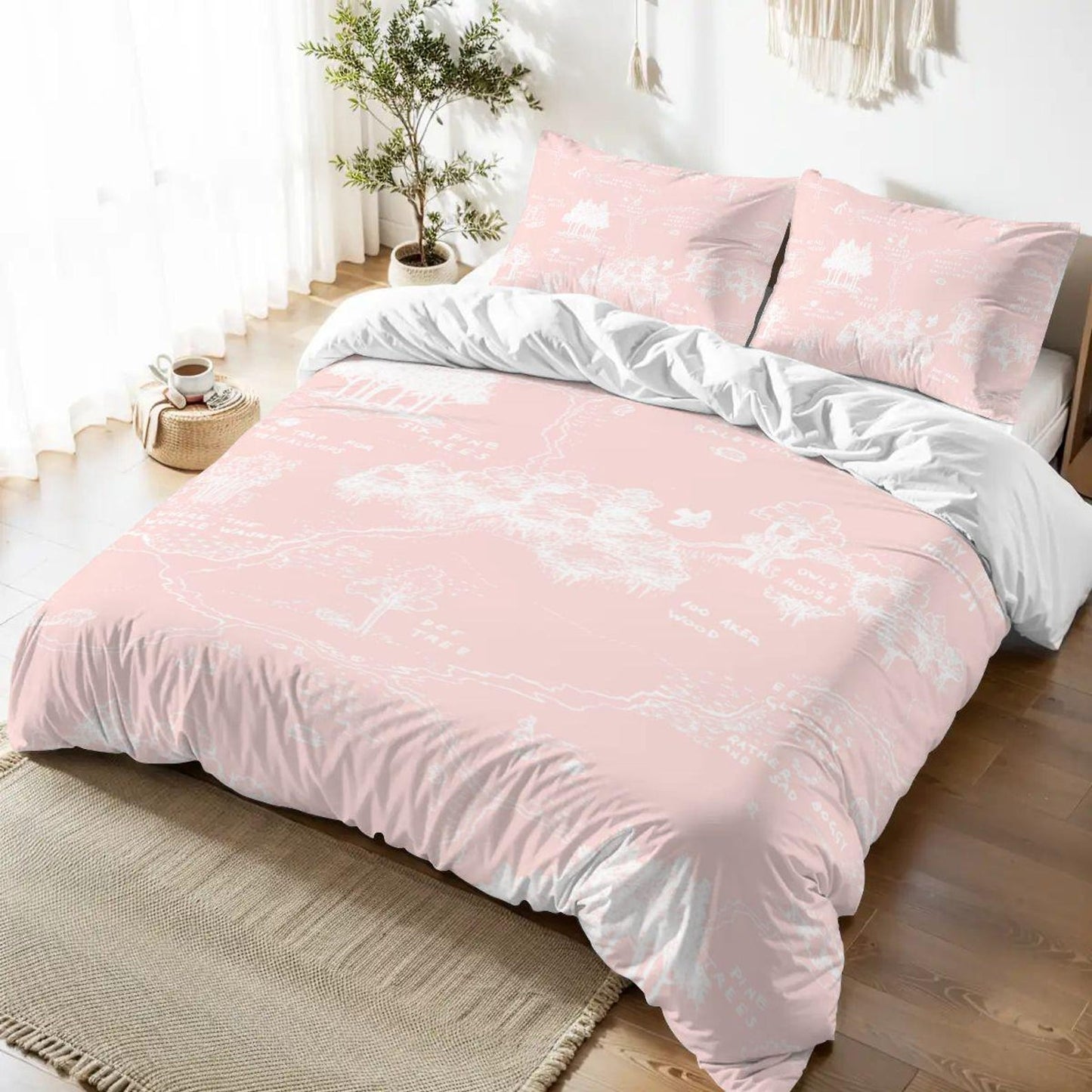 Winnie the Pooh Map Personalized Duvet Cover Set