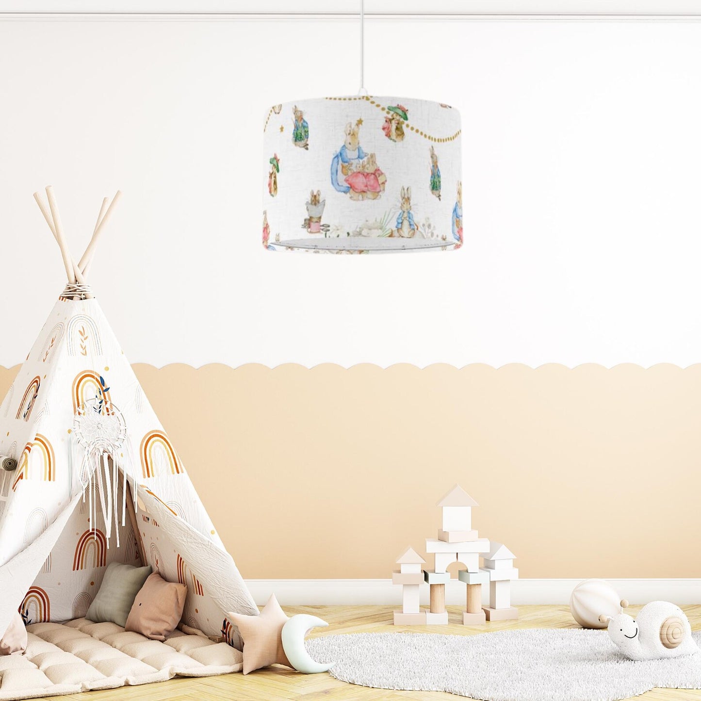 Peter rabbit Pendant Light – Linen Nursery