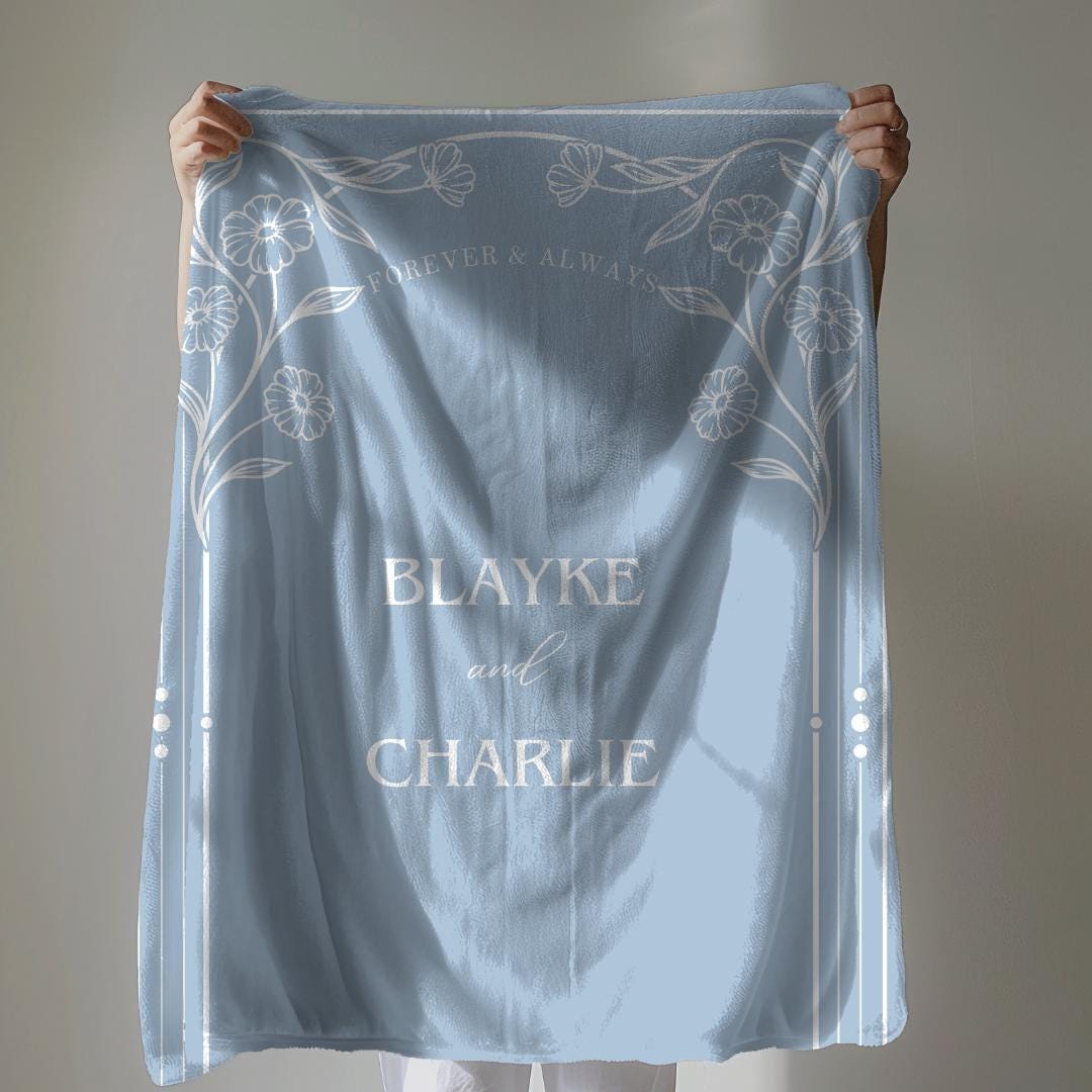 Custom Couple Throw Blanket