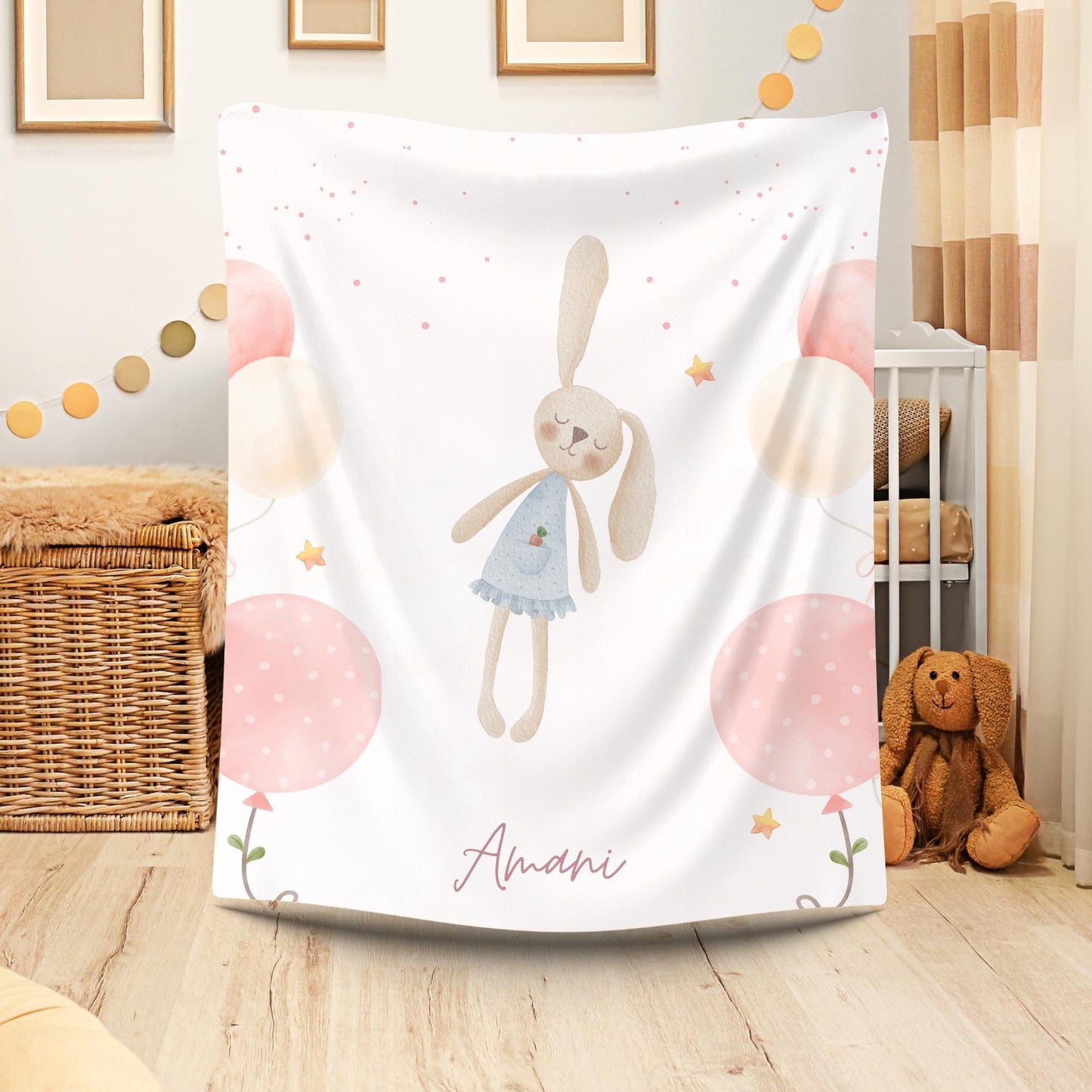 Personalized Bunny Blanket