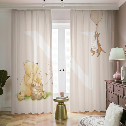 Classic Personalized Winnie the Pooh Blackout Kids room Curtains