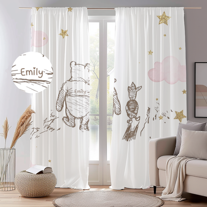 Winnie the Pooh Blackout Curtains - Child's Dream Nighttime Decor