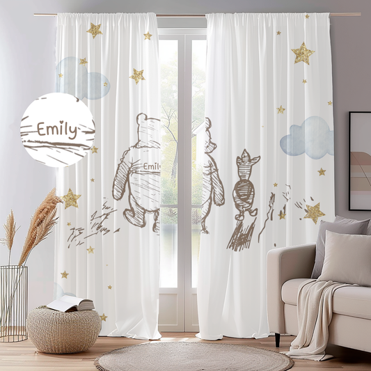 Winnie the Pooh Blackout Curtains - Child's Dream Nighttime Decor
