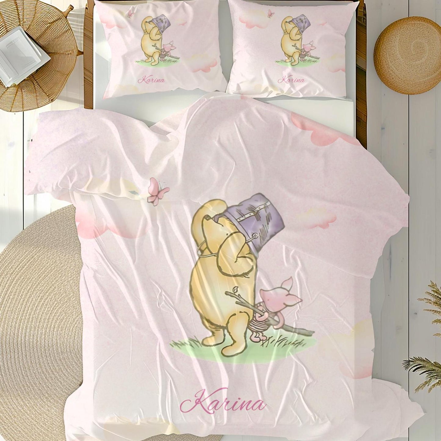 Winnie the Pooh Personalized Duvet Cover Set