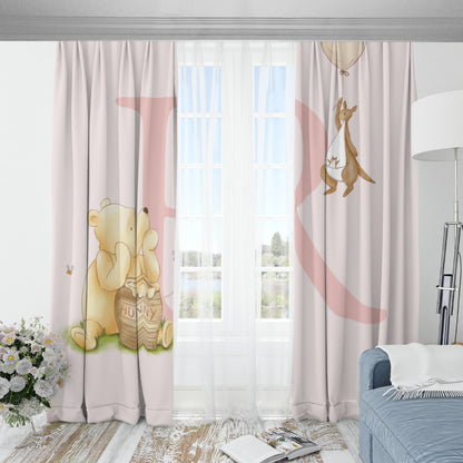 Classic Personalized Winnie the Pooh Blackout Kids room Curtains