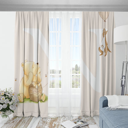 Classic Personalized Winnie the Pooh Blackout Kids room Curtains