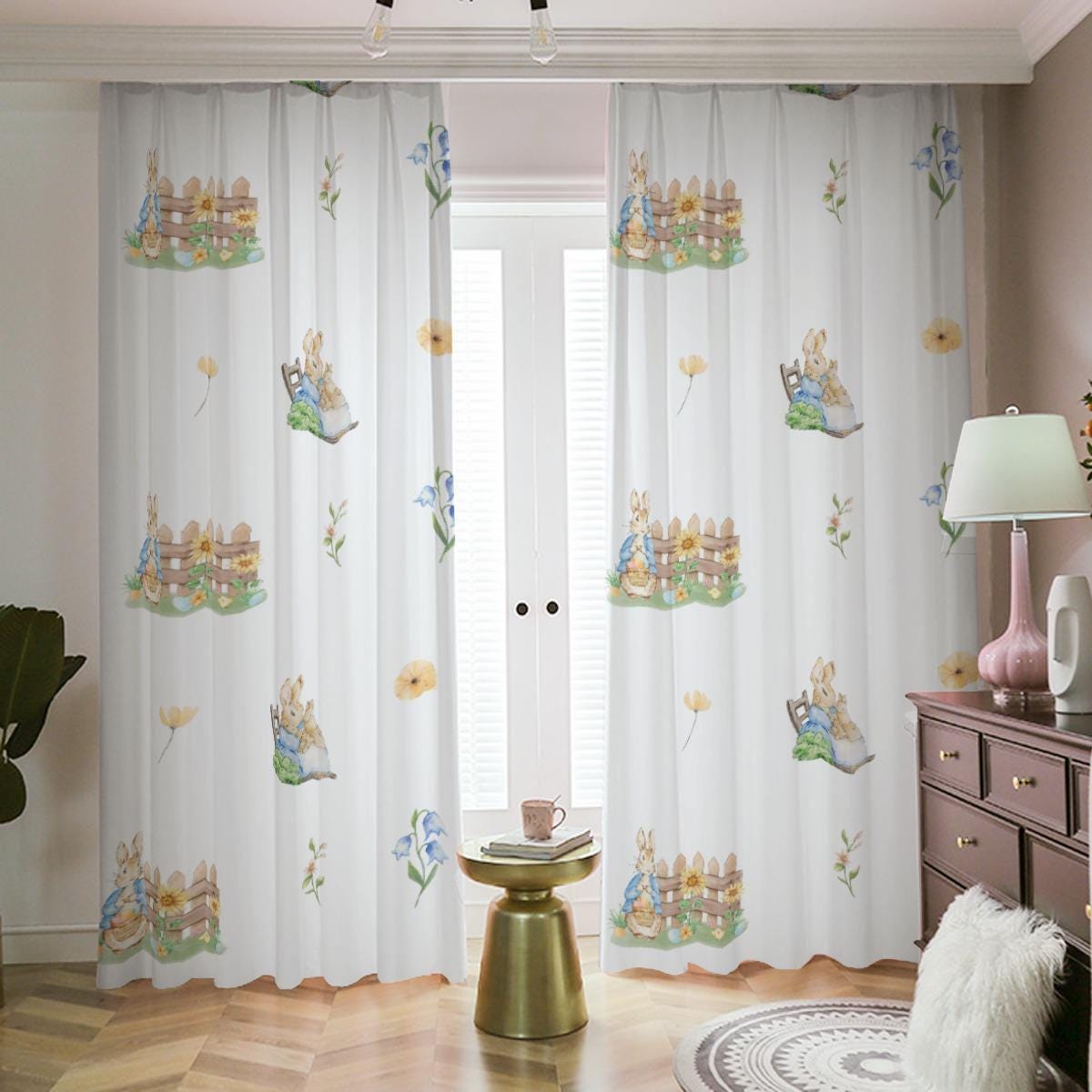 Bunny Window Drapes – Sweet Whimsy for Cozy Rooms