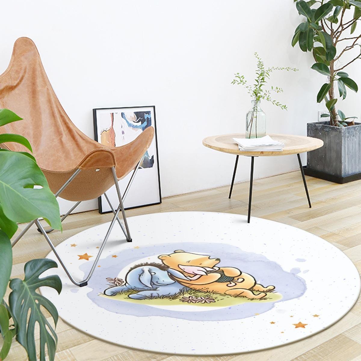 Personalized Nursery Decor Area Rug Winnie the Pooh Rug with Name