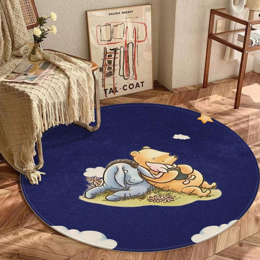 Custom Winnie the Pooh Nursery Rug – Personalized Baby Name & Shower Gift