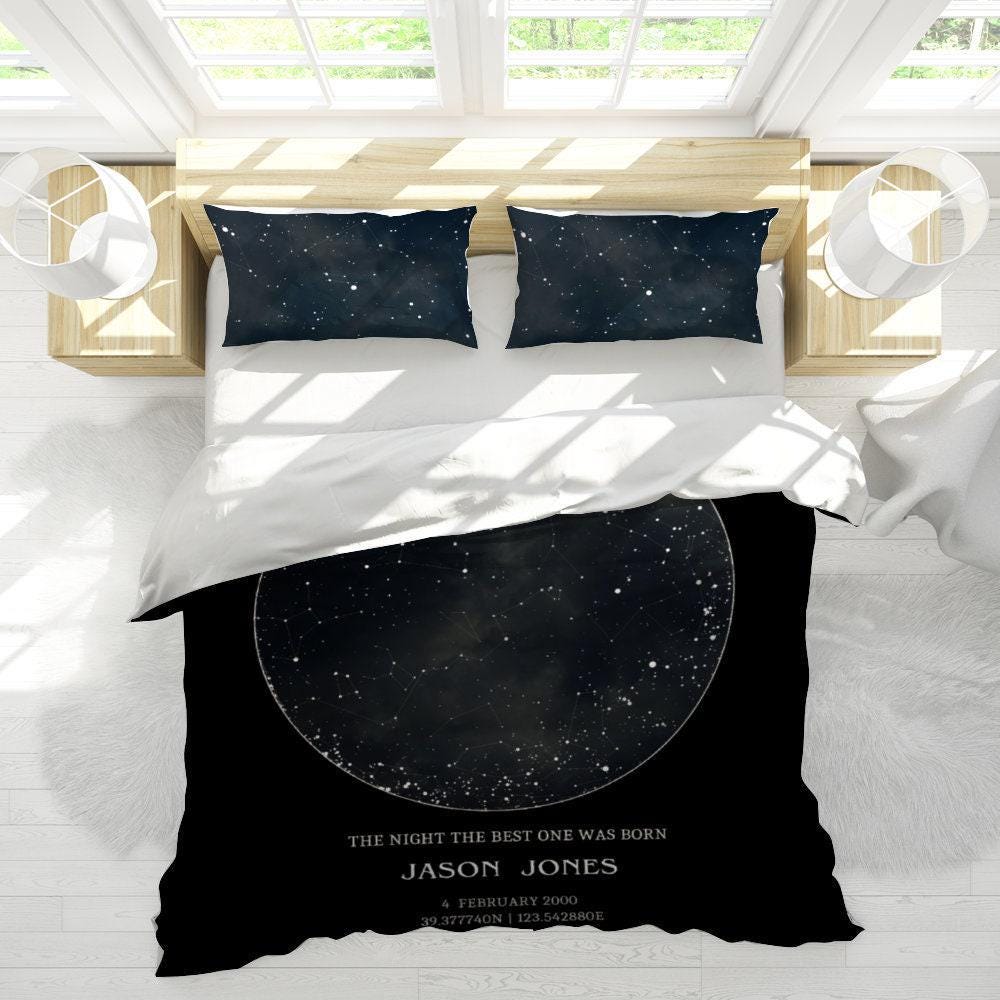 Star Map Personalized Bedding set