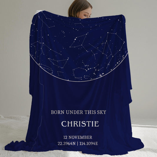 Personalized Constellation Map Blanket