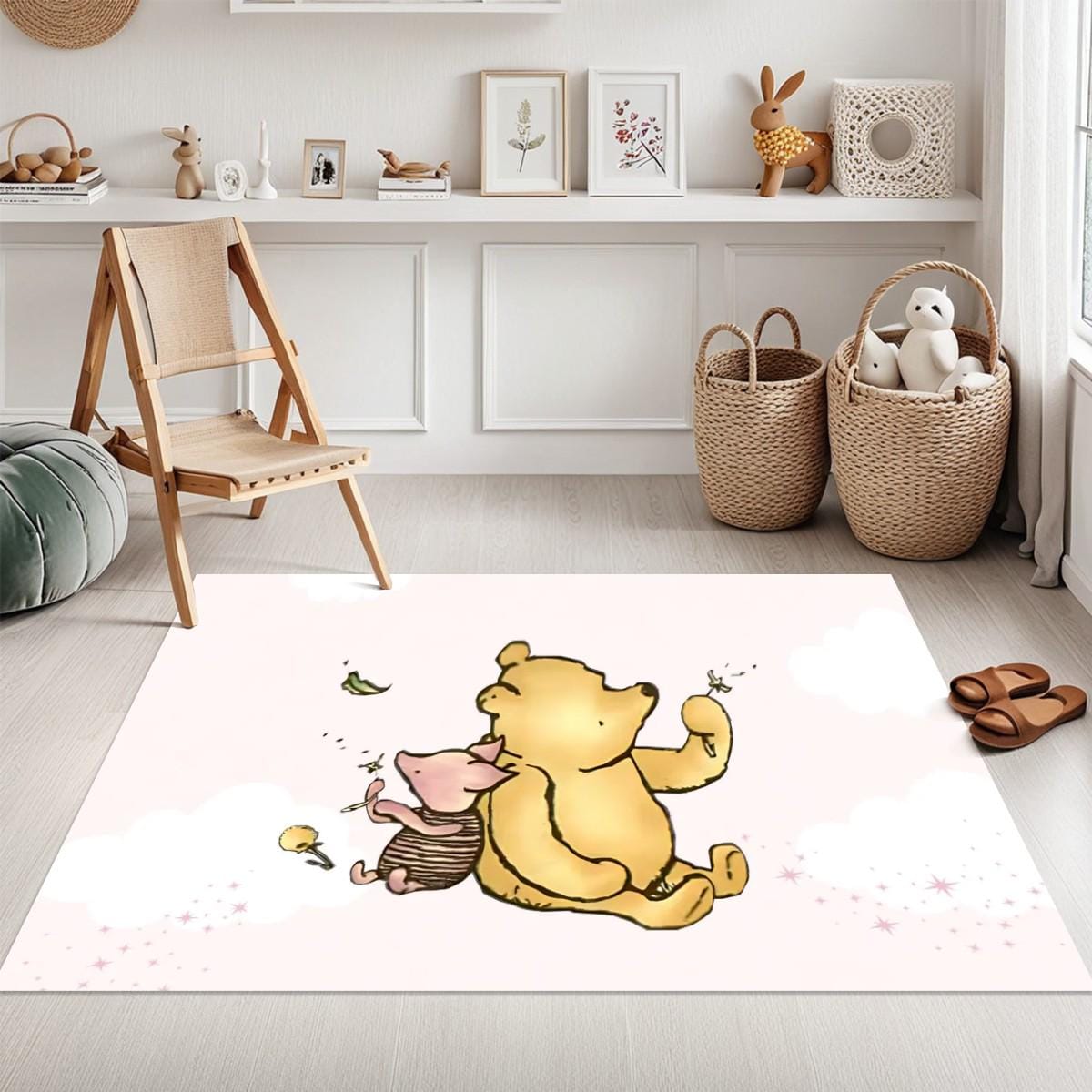 Custom Winnie the Pooh Bear Rug Kids Room Area Rug