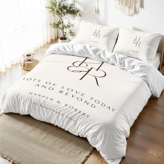 Personalized Duvet Cover Set with Custom Name