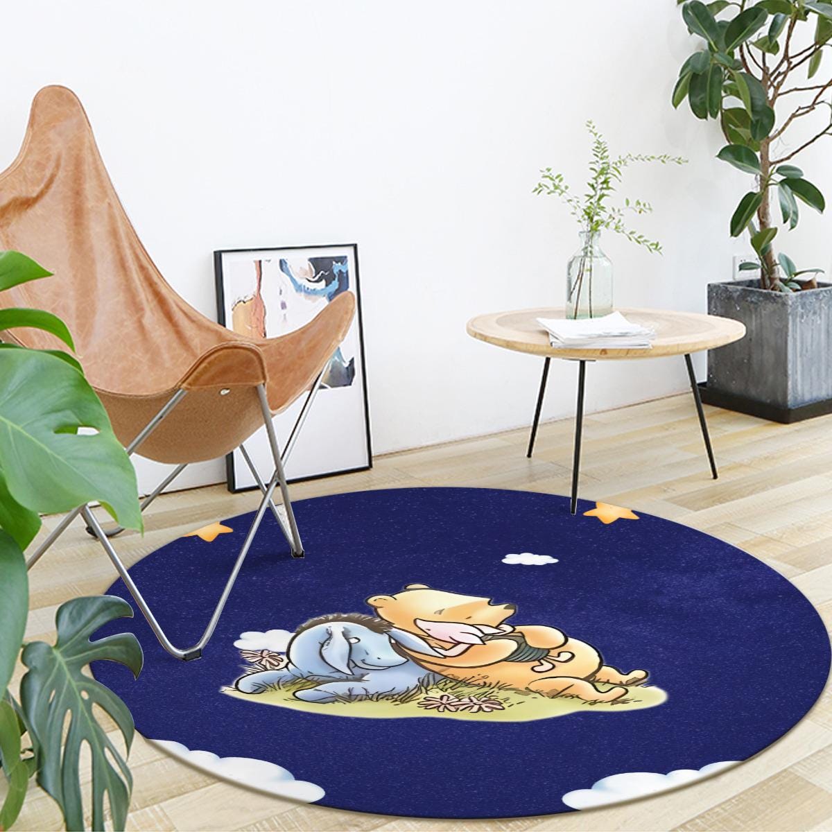 Custom Winnie the Pooh Nursery Rug – Personalized Baby Name & Shower Gift