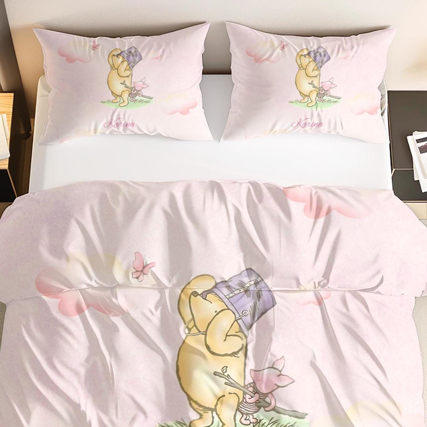 Winnie the Pooh Personalized Duvet Cover Set