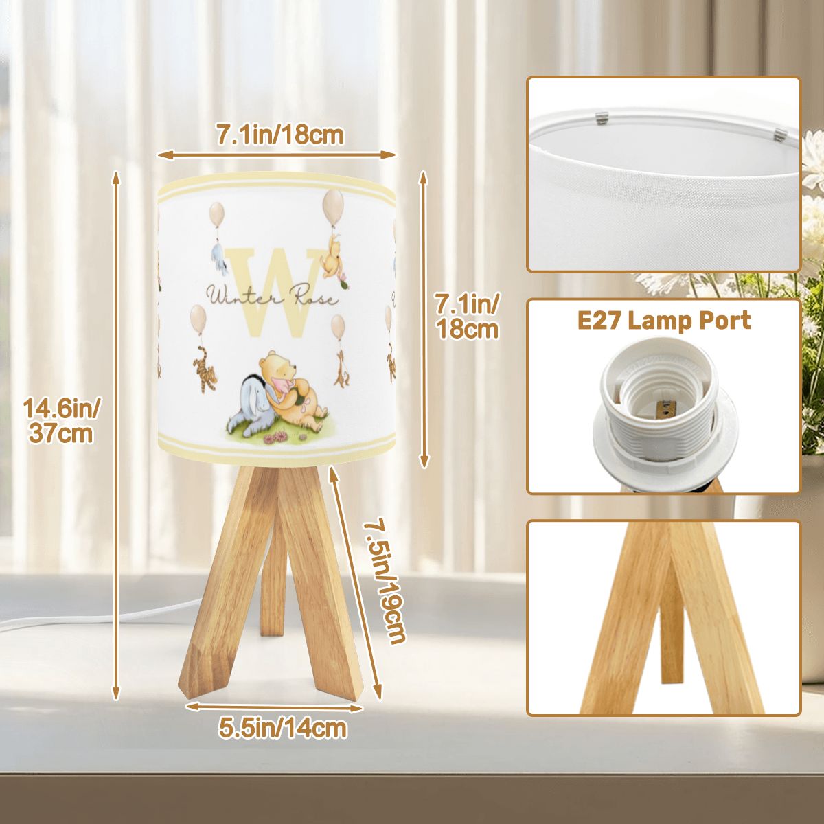 Winnie the pooh Custom Table Lamp