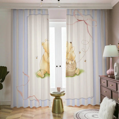 Winnie the Pooh and Ribbon Blackout Nursery Curtains
