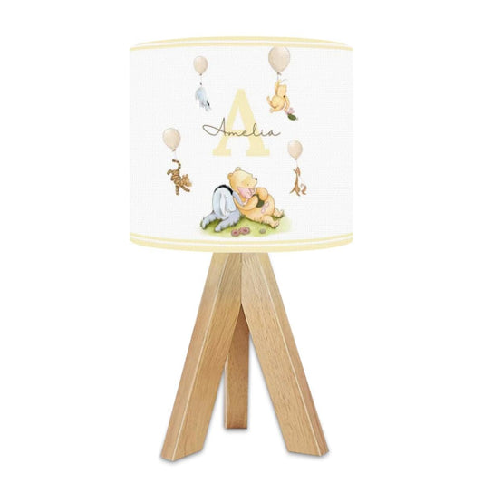Winnie the pooh Personalized Name Table Lamp – Custom Nursery Gift Light