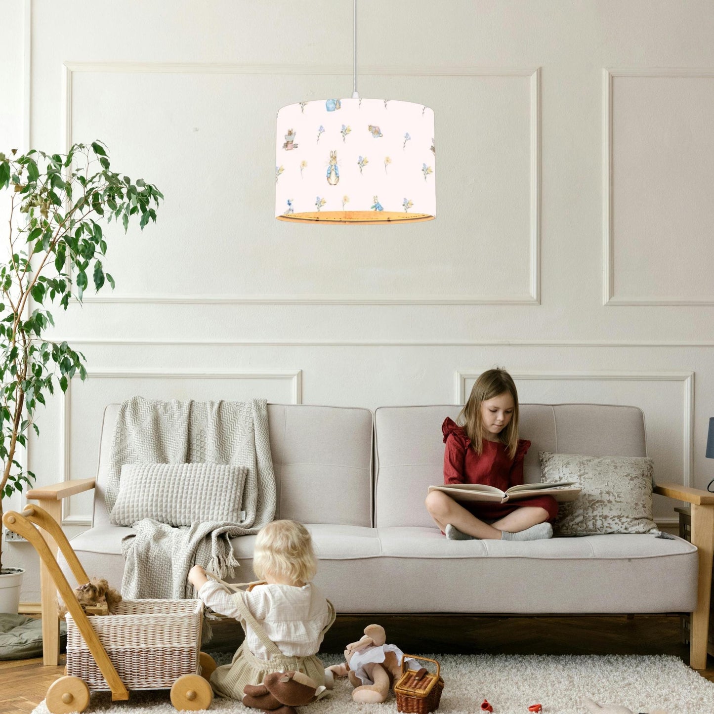 Peter rabbit Pendant Light – Baby Room, Kids or Baby Shower Gift