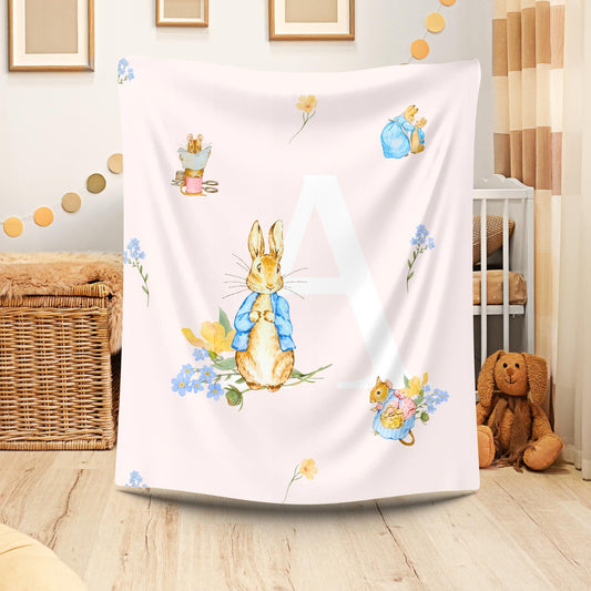Peter Rabbit Blanket - Girls Nursery Blanket