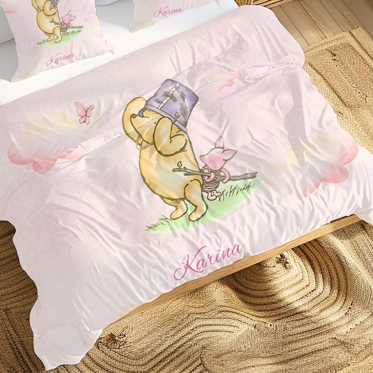 Winnie the Pooh Personalized Duvet Cover Set