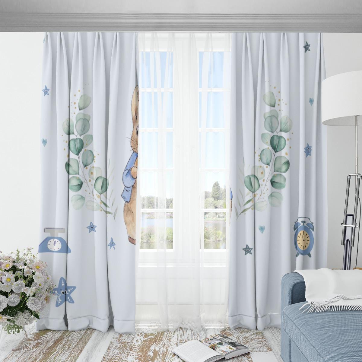 Peter Rabbit Curtains for Kids Room