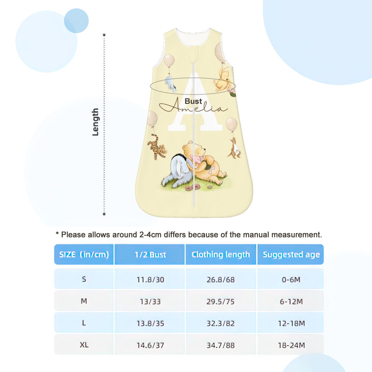 Winnie the Pooh Newborn Wearable Blanket
