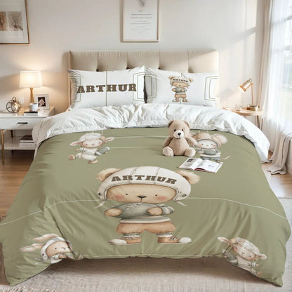 Bear American Football Blackout Curtains