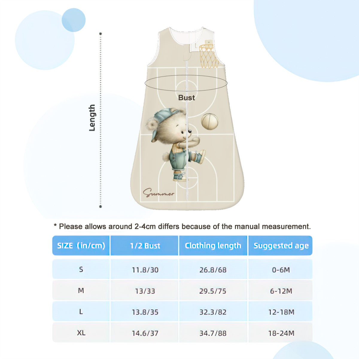 Personalized Bear Basketball Wearable Blanket