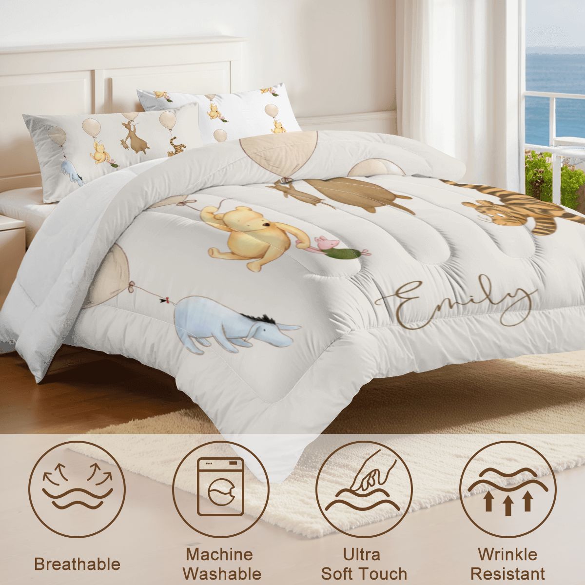 Winnie the Pooh Personalized Bedding Set