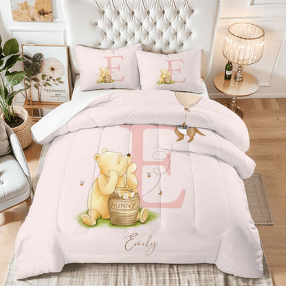 Personalized Winnie the Pooh Bedding Set