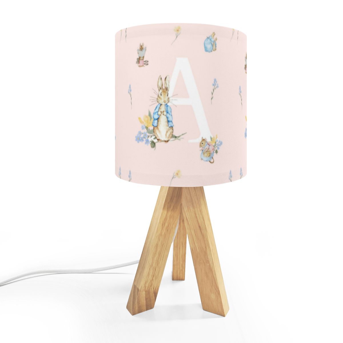 Peter Rabbit Personalized Name Table Lamp - AR Design