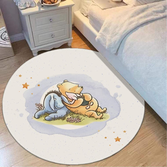 Personalized Nursery Decor Area Rug Winnie the Pooh Rug with Name